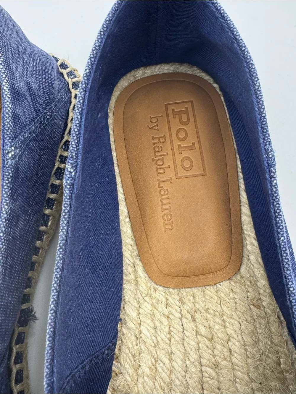 POLO RALPH LAUREN Men's US 10 D Washed Canvas Cevio V2 Espadrille Navy